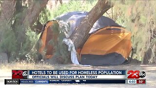 Local officials discussing ways to use hotels to house homeless people during coronavirus outbreak