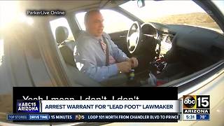Arrest warrant for speeding Arizona lawmaker who missed court date