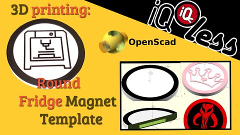 3D Printing: Round Fridge Magnet Template