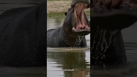 Hippopotamus 🦛 The Most Dangerous Animal On The River #shorts