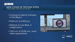 New Covid-19 testing sites in Fort Myers and Lehigh