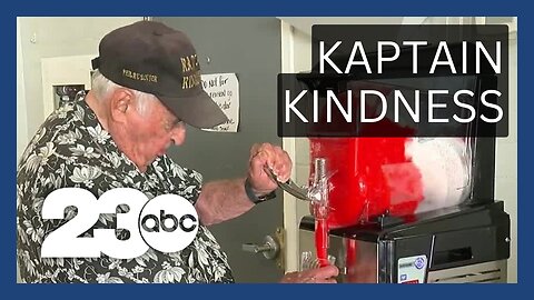 'Kaptain Kindness' donates slushie machine to homeless shelter