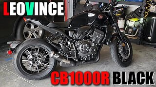 LeoVince Carbon Fiber Exhaust on The CB1000r Black Edition - Full install and Sound Test