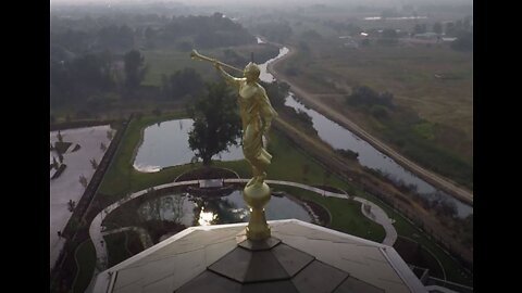 Checking out the new Mormon temple with my GoPro Karma Drone