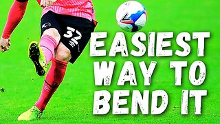 How to BEND or CURVE a soccer ball (easiest way to improve shot accuracy)