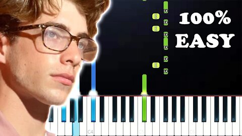 Jake 25.17 - What Falling In Love Feels Like (100% Easy Piano Tutorial)