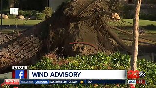 High winds rip through Kern County on Sunday morning