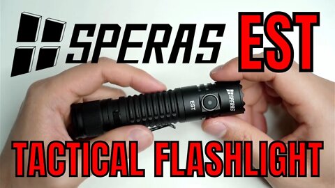 SPERAS EST - 1900 Lumens Tactical Flashlight - SST-40 emitter with TIR lens and USB-C Charging