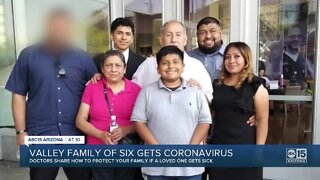 Valley family of six gets coronavirus