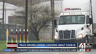 Truck drivers express concerns about COVID-19
