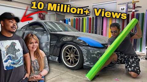 HE GOT MILLIONS OF VIEWS So I'm Wrapping Him For FREE | The MAD MAX 350Z Is Back For A Makeover