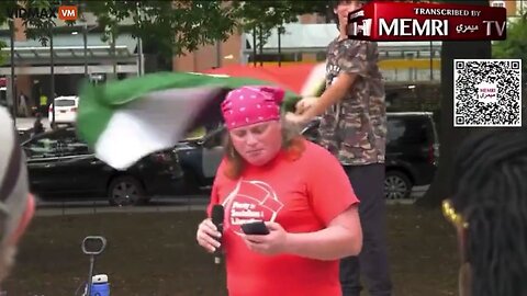 Transgender Man Comes Out To Make A Pro-Hamas Speech Not Realizing He's A Chicken Supporting KFC