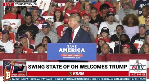 LIVE: Donald Trump holding “Save America” Rally with JD Vance in Youngstown, OH…