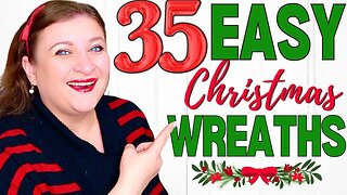 35 Christmas in July EASY 5 MINUTE Wreaths DIYs