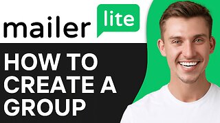 How To Create a Group in Mailerlite