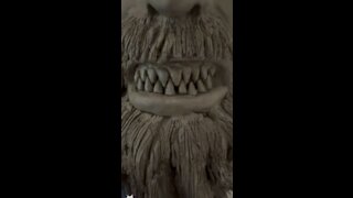 My new Krampus mask sculpture