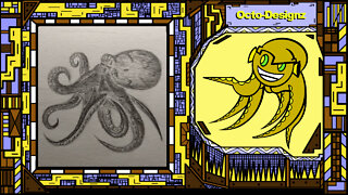 HOW I DRAW THE OCTOPUS FROM THE BEGINNING TO THE END!!! - Line Drawn...