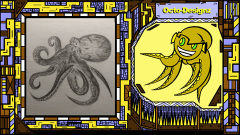 HOW I DRAW THE OCTOPUS FROM THE BEGINNING TO THE END!!! - Line Drawn...