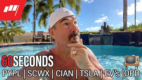 ⏱️60 Seconds $PYPL $SCWX $CIAN $TSLA $EV's $ODP see you on TV 📺at Noon 🕛 more @MarketRebels 🏴‍☠️