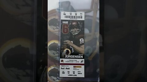 Vintage #redskins gameday ticket , sonny jurgensen , redskins vs titans fedex field #shorts