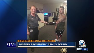 Boynton Beach police find, return man's prosthetic arm