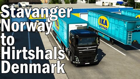 Euro Truck Simulator 2 Gameplay | Stavanger Norway to Hirtshals Denmark
