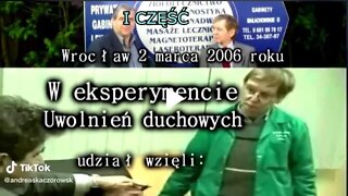 REINKARNACJA W TRANSIE HIPNOZY, OPĘTANIE, UWOLNIENIA DUCHOWE, EKSPERYMENTY, TV -IMAGO 2006 /CZĘŚĆ I/