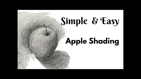 How to shade Apple || step by step for beginners | easy || technique |art