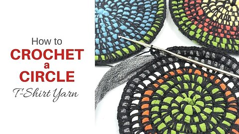 How To Crochet a Circle With T-Shirt Yarn | Beginner Crochet