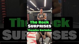 Dwayne Johnson 😭 Surprises UFC Fighter Themba Gorimbo: Unforgettable Moment #shorts #ufc