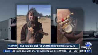 Time running out for woman to find priceless watch