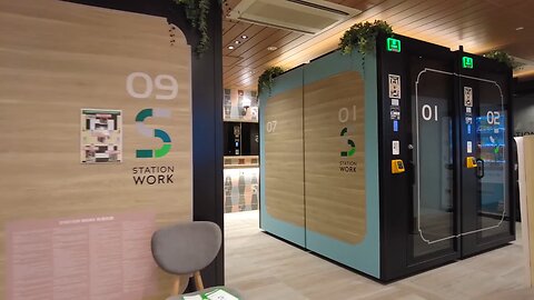Sleeping Pods in Stations at Tokyo & Fantastic Robot Cafe