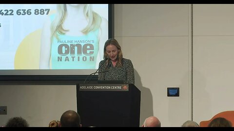 South Australian One Nation MLC - Sarah Game speaks against the Voice to Parliament.