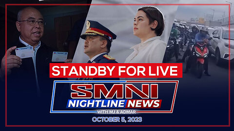 SMNI Nightline News with Admar Vilando & MJ Mondejar | October 5, 2023