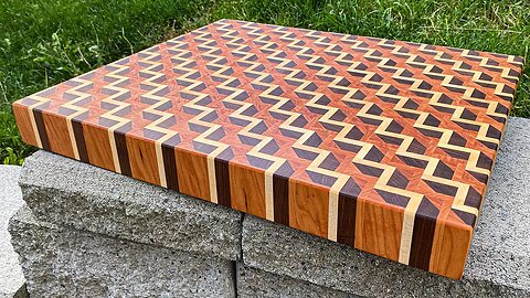 How It's Made - 3D Patterned End Grain Cutting Board