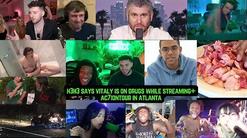 H3H3 SAYS VITALY IS ON DRUGS WHILE STREAMING + AC7IONTOUR IN ATLANTA #ac7ionman #h3h3 #kick