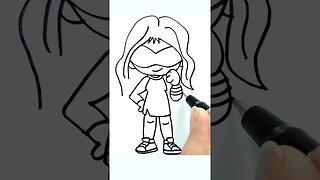 How to draw and paint Miss Marvel: how to draw your favorite superhero with ease #shorts