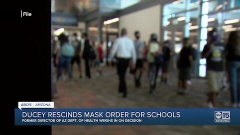 Governor Ducey rescinds mask requirements for Arizona schools