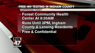 Free HIV testing day event today