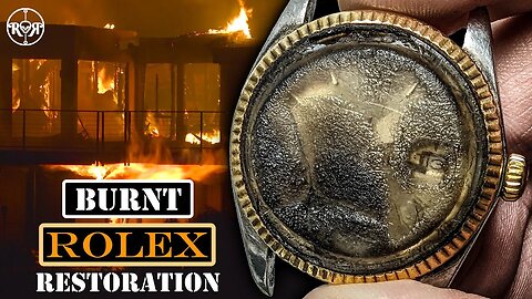 Restoration of a Burnt Rolex Datejust - Gold Rolex After House Fire