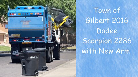 Town of Gilbert 2016 Peterbilt 320 Dadee Scorpion 2286 with New Arm