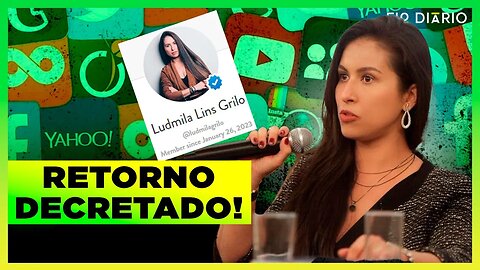 EX-JUÍZA LUDMILA LINS GRILO ANUNCIA RETORNO À INTERNET