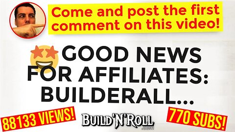 🤩 GOOD NEWS FOR AFFILIATES: BUILDERALL...