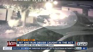 Hit and run driver caught on camera