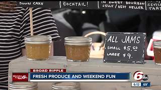 Local farmers and artisans out at the Broad Ripple Farmer's Market