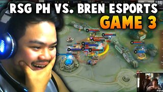 HINDI PINAPORMA ANG RSG PH 😱 OFW Reacts to MPL S-10 Playoffs Day 3 - RSG PH vs. BREN ESPORTS Game 3