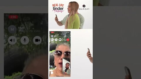''My future daugh- OH hello!'' 😌😂 #RealLifeTinderSwiping #Tinder #QuasarCentral #Shorts