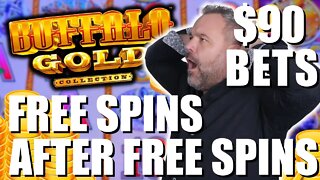 Buffalo GOLD! So Many Free Spins!