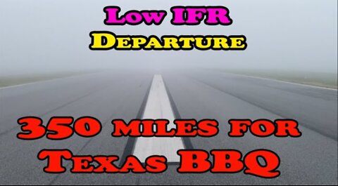 686' RVR Departure in LOW IFR | Best BBQ in Texas | Piper Malibu ILS Approach
