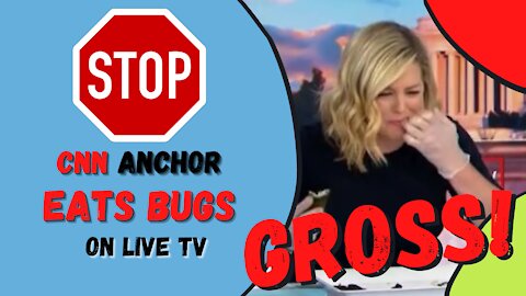 CNN Anchor Brianna Keilar EATS BUGS - On LIVE TV
